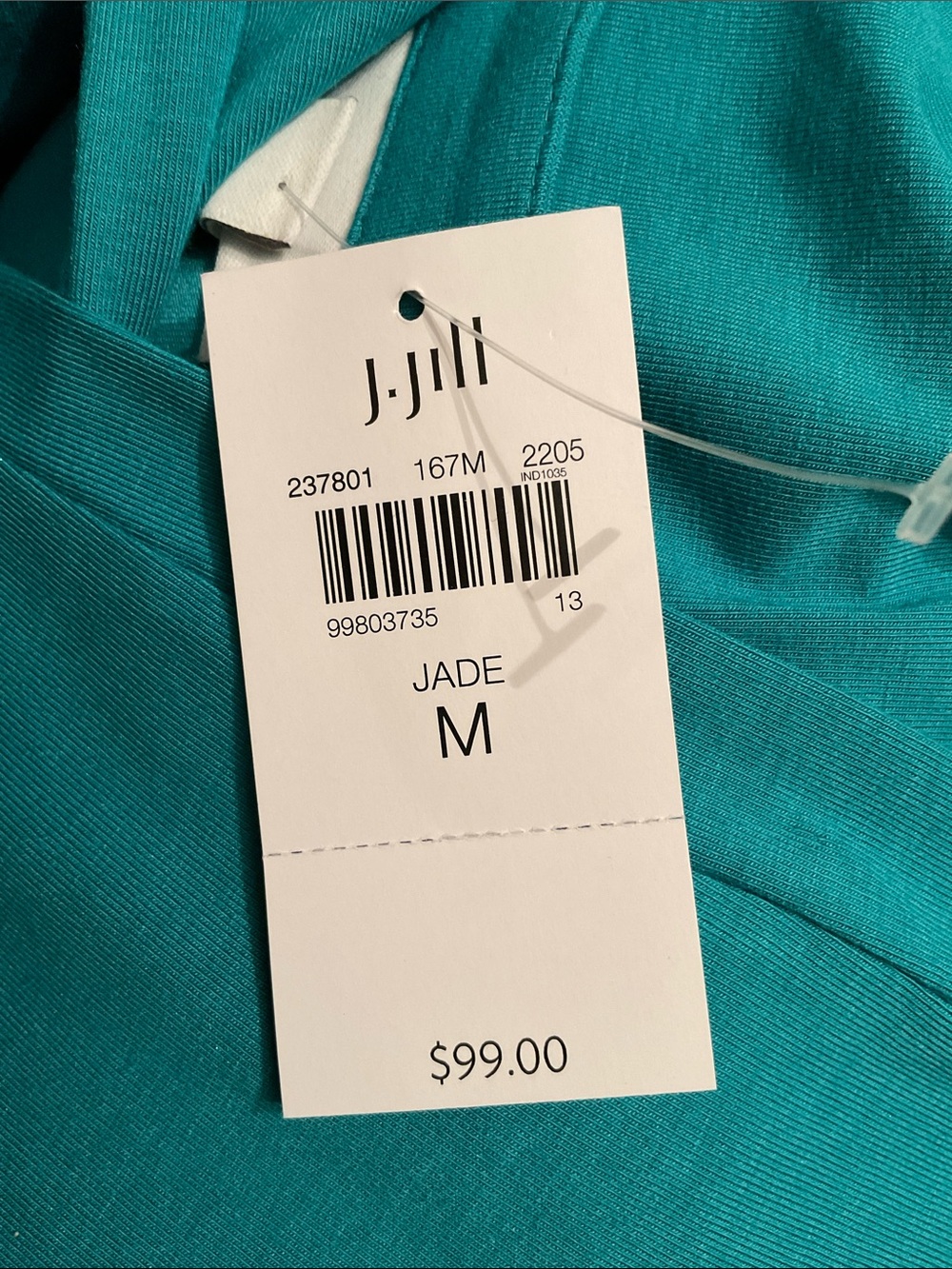 J. Jill Seamed Elliptical Knit Maxi Dress COLOR: Jade Size: M NWT - Picture 4 of 4